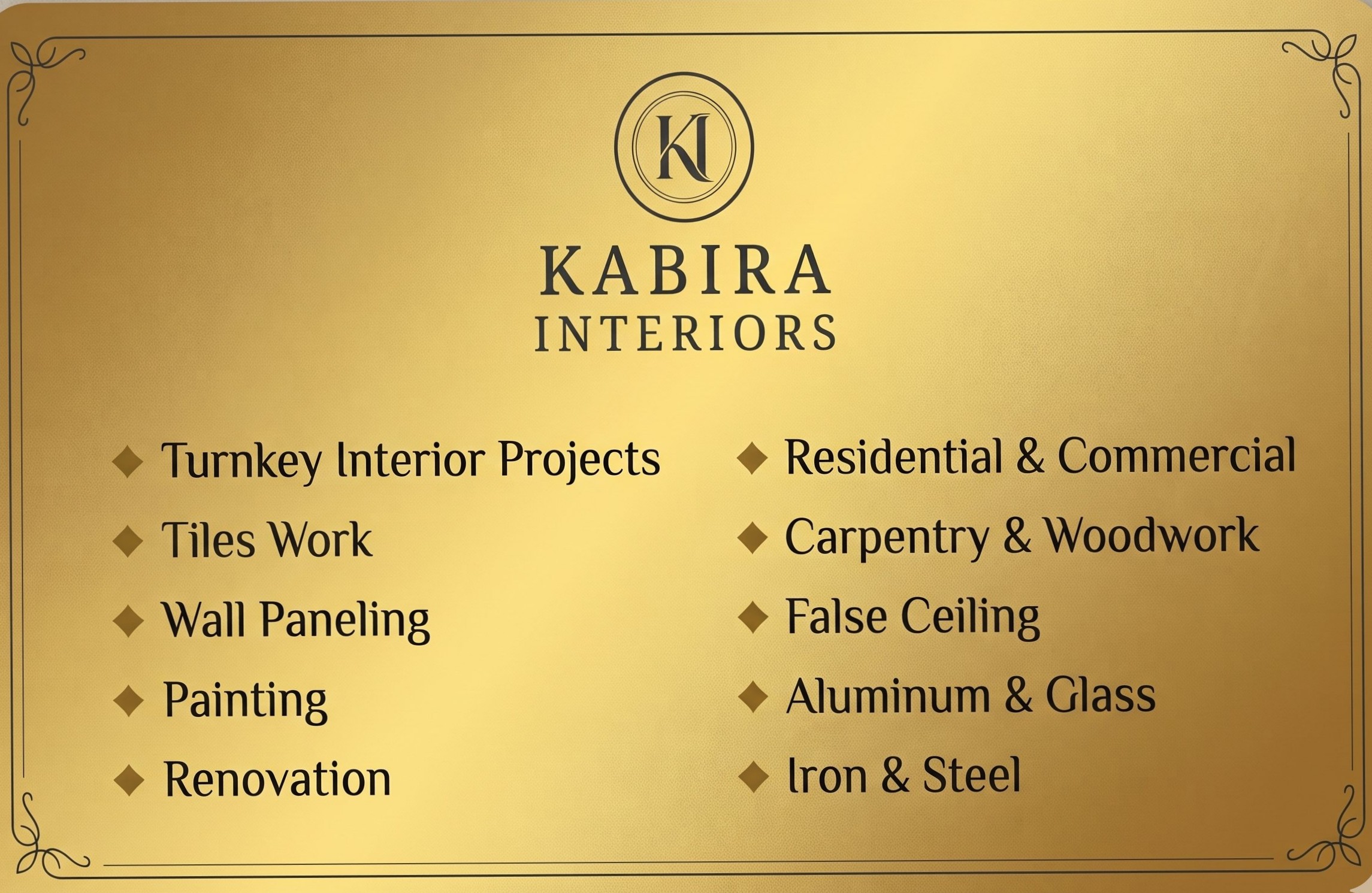 kabira interiors
