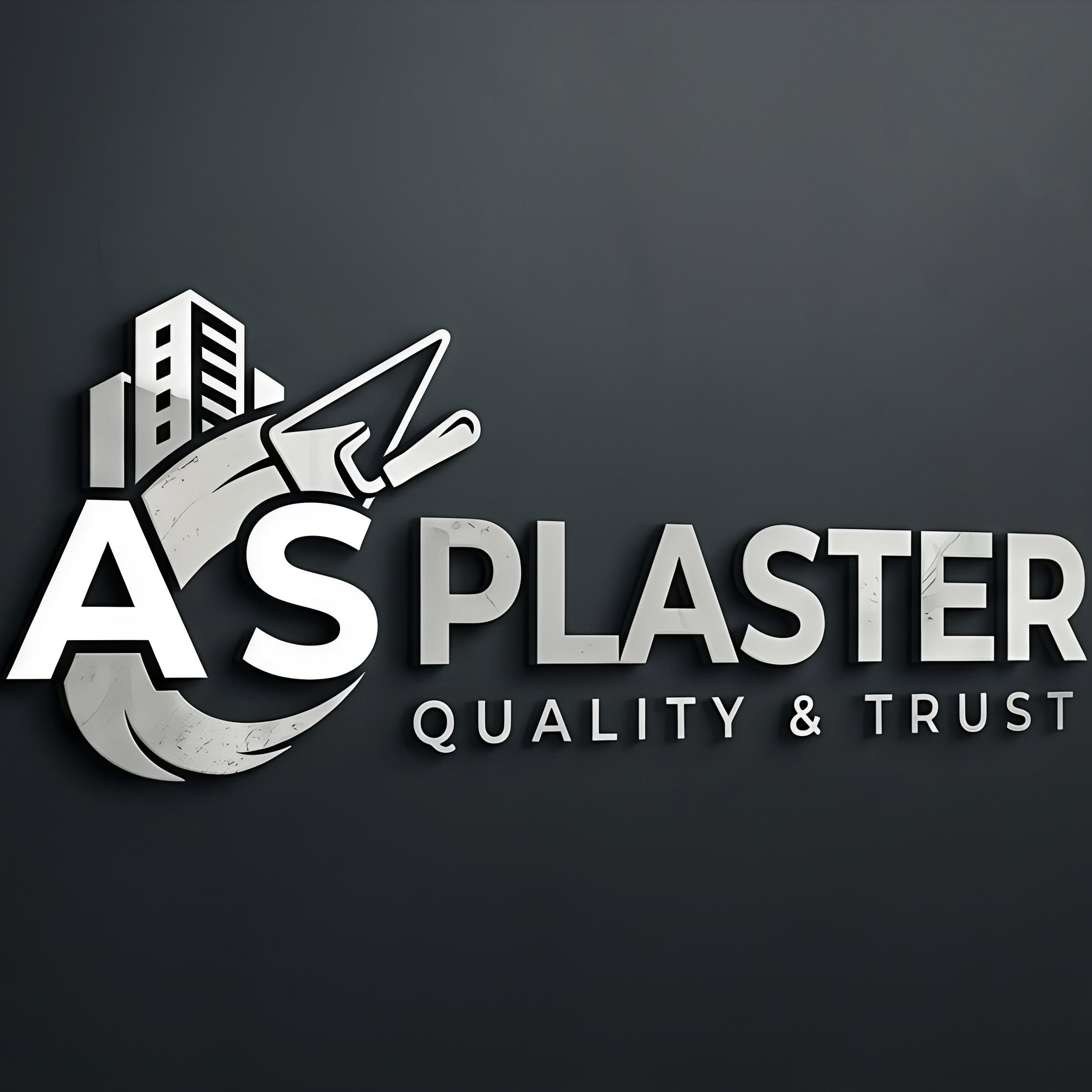 As plaster